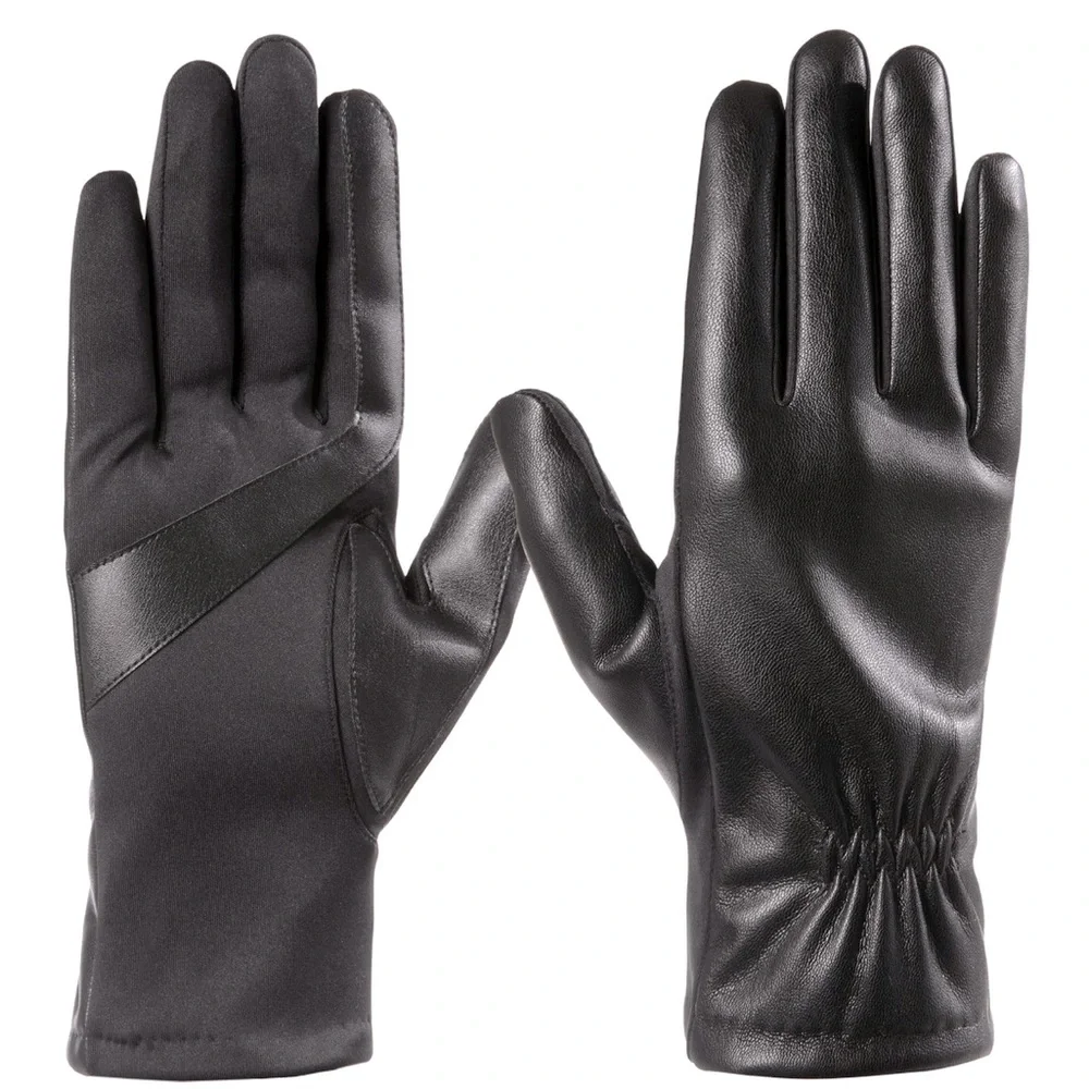 NWT! Isotoner Women’s Faux Stretch Leather Gloves